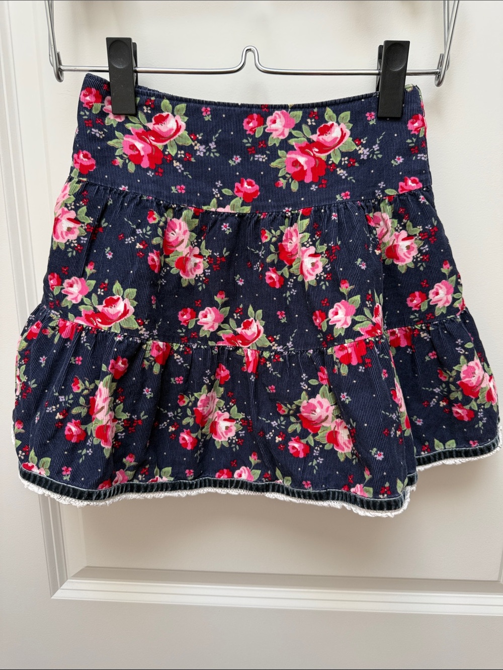OshKosh B'gosh Floral Corduroy Floral Skirt Size 5